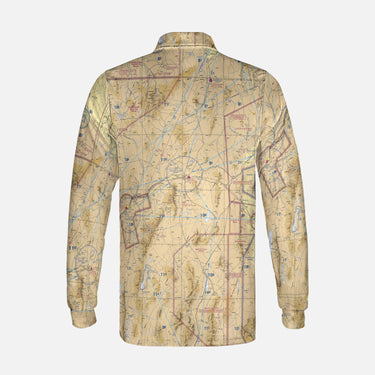 AOP Long Sleeve Polo Shirt The Jarbidge to Ruby Lake Long Sleeve Polo Shirt