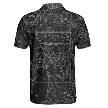 AOP Polo Shirt The Klamath to Brookings Night Flight Polo Shirt
