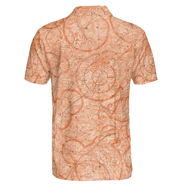 AOP Polo Shirt The  Knoxville Aviator VFR Orange Men's Polo