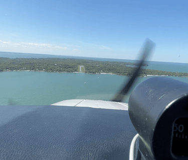 AOP Coconut Button Shirt The Lake Erie Islands VFR Coconut Button Camp Shirt