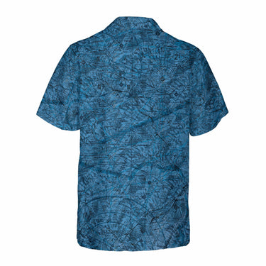 AOP Coconut Button Shirt The Lancaster Blue Tropical Coconut Button Camp Shirt