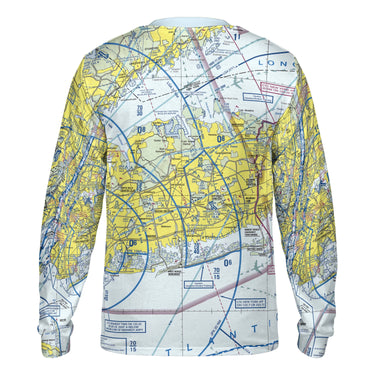 AOP Polo Shirt The Manhattan Aviator Long Sleeve Performance Crewneck Shirt