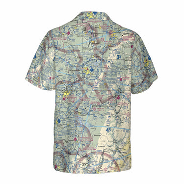 AOP Coconut Button Shirt The Morgantown Aviator VFR Coconut Button Camp Shirt