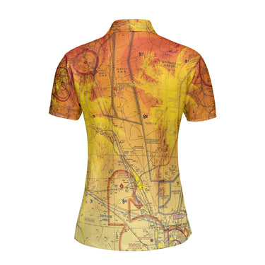 Women Polo Shirt The New Mexico Tropical Sunset Women's Polo Shirt