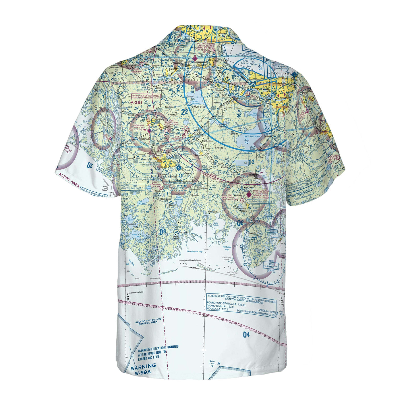 AOP Coconut Button Shirt The New Orleans and Points South Coconut Button Camp Shirt