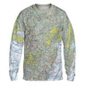 AOP Polo Shirt The New York Flight Above Long Sleeve Crewneck Tee Shirt