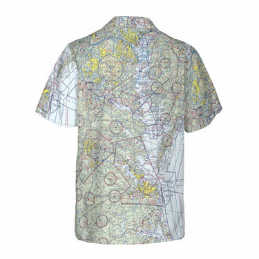 AOP Coconut Button Shirt The Norfolk to DC Flight Above Coconut Button Camp Shirt