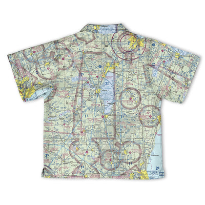 Youth Hawaiian Shirt The Oshkosh VFR Aviator Youth Camp Shirt