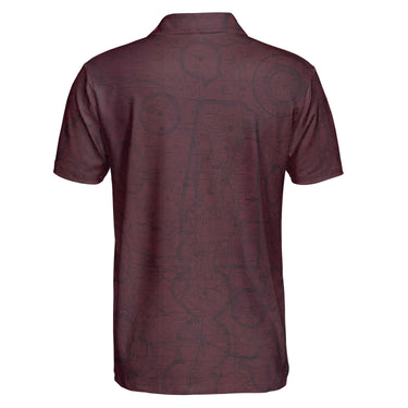 AOP Polo Shirt The Oshkosh VFR Burgundy Polo