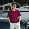 AOP Polo Shirt The Oshkosh VFR Burgundy Polo