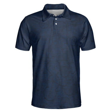 AOP Polo Shirt The Oshkosh VFR Navy Blue Polo