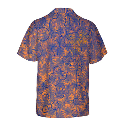 AOP Coconut Button Shirt The Palms in Orange and Blue Atlanta to Auburn VFR Coconut Button Camp Shirt