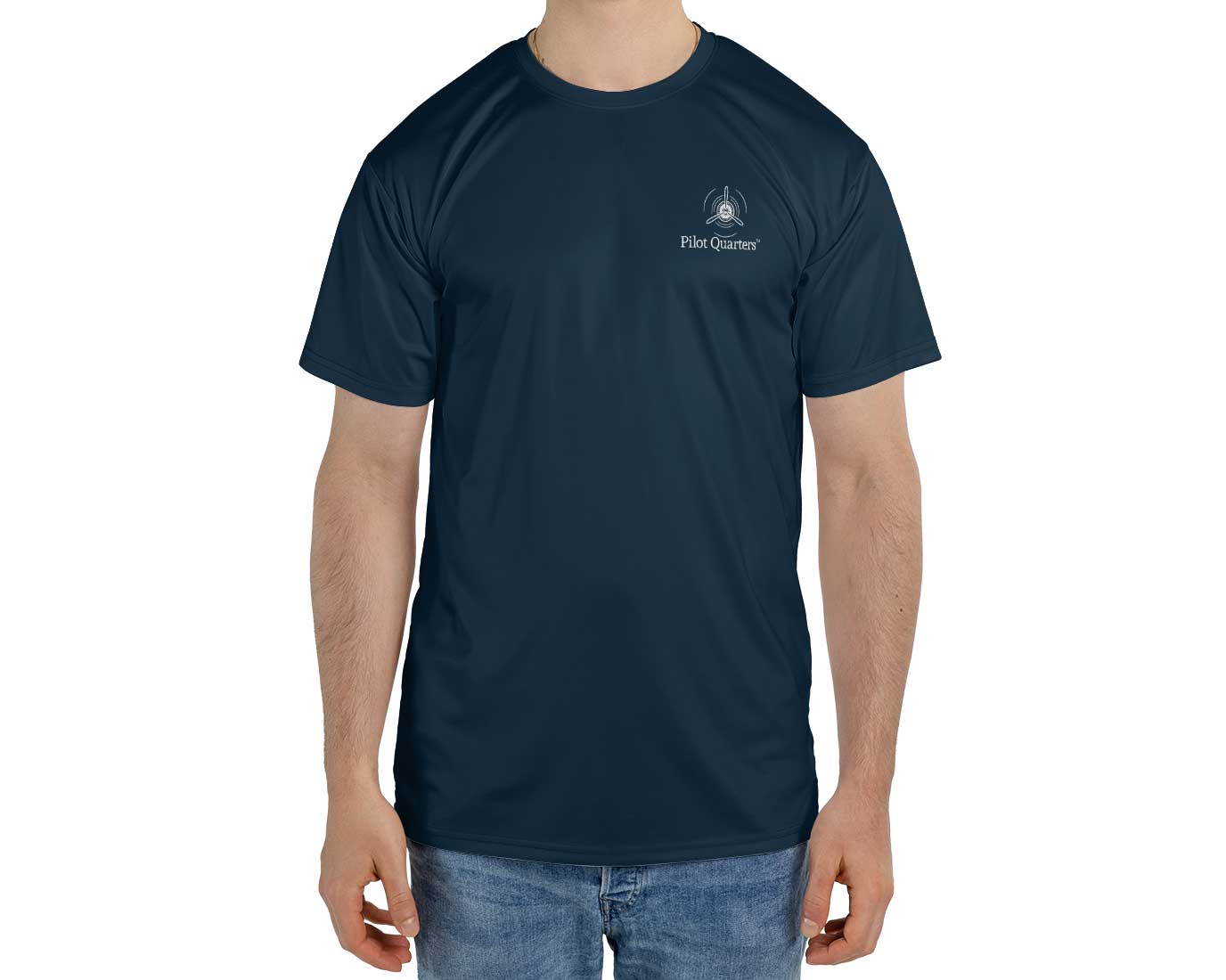 AOP T-Shirt The Pilot Quarters Logo Crewneck Shirt