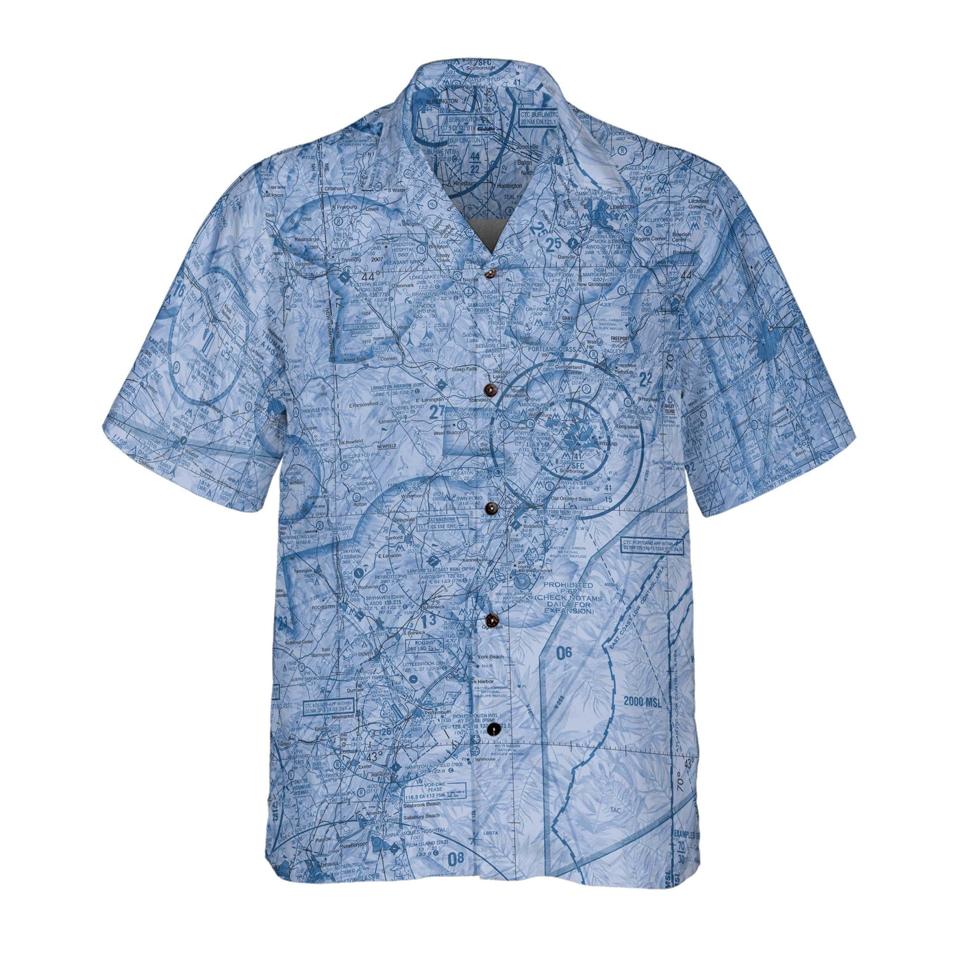 AOP Coconut Button Shirt The Portland Harbor Custom Vance-Whiteman Coconut Button Camp Shirt