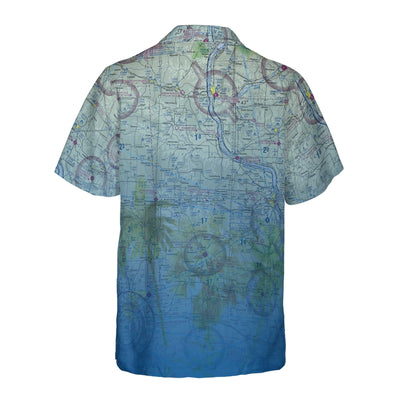 AOP Coconut Button Shirt The Prairie du Chien Tropical Palms Coconut Button Camp Shirt