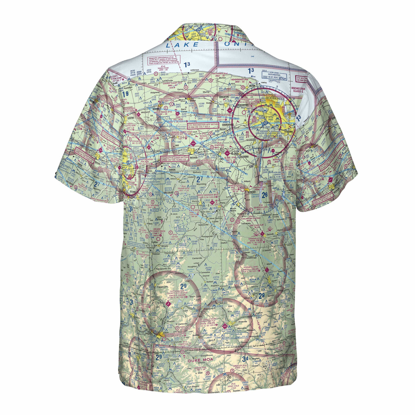 AOP Pocket Hawaiian Shirt The Rochester NY Aviator Pocket Camp Shirt