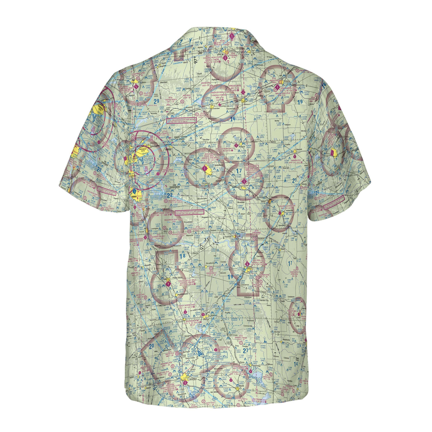 AOP Coconut Button Shirt The Seminole Flight Above VFR Coconut Button Camp Shirt