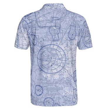 AOP Polo Shirt The Sheppard AFB Blues Polo Shirt