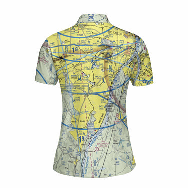 Women Polo Shirt The St. Louis Downtown Airport and Millstadt Flight Park Women's Polo