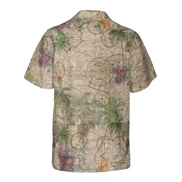 AOP Pocket Hawaiian Shirt The Wichita Flight Above Tropical Pocket Camp Shirt