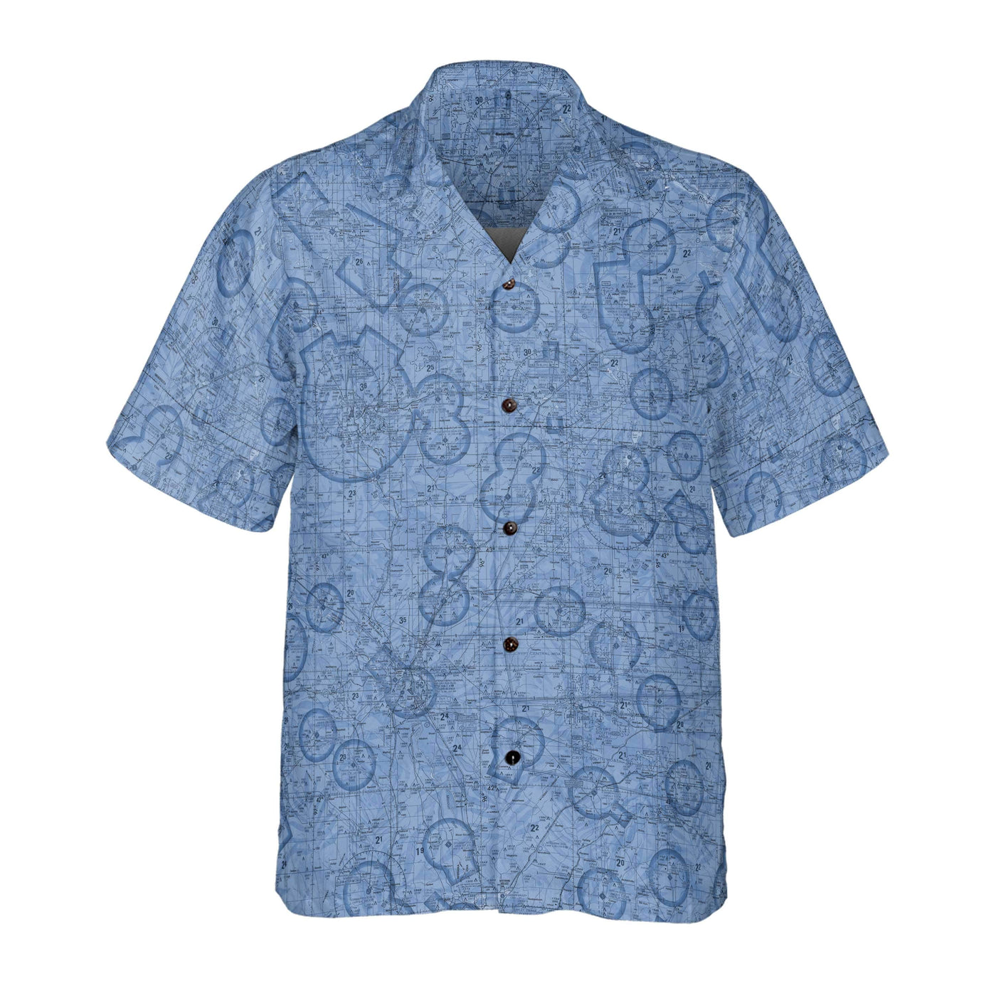 AOP Coconut Button Shirt The Worthington Blue Ice Coconut Button Camp Shirt