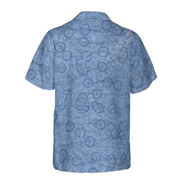 AOP Coconut Button Shirt The Worthington Blue Ice Coconut Button Camp Shirt