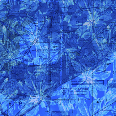 AOP Pocket Hawaiian Shirt Michigan Blue Floral Shirt