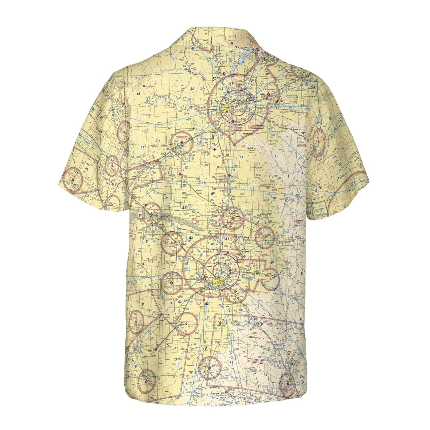 AOP Coconut Button Shirt The Amarillo Aviator VFR Coconut Button Camp Shirt