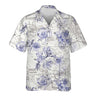 AOP Hawaiian Shirt The Amazing Bahamas Blue Floral Pocket Camp Shirt