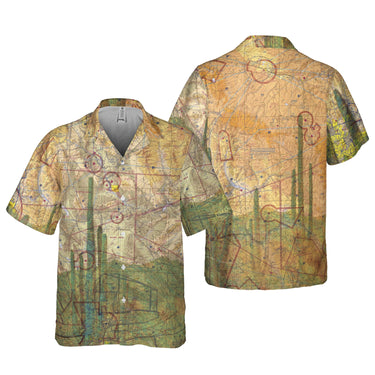 AOP Hawaiian Shirt The Arizona Desert Cactus Pocket Shirt
