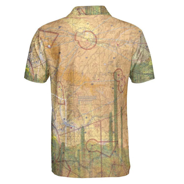 Green and tan aviation-theme Polo Shirt
