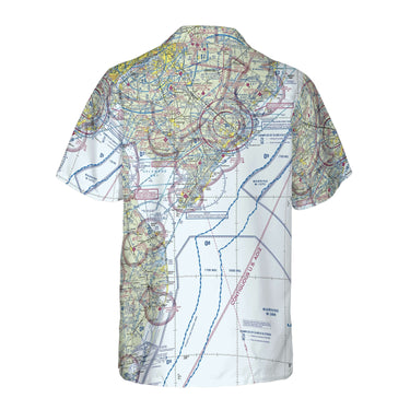 AOP Coconut Button Shirt The Atlantic City Aviator VFR Coconut Button Camp Shirt