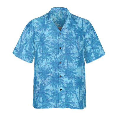 AOP Coconut Button Shirt The Austin Blue Palms Coconut Button Camp Shirt