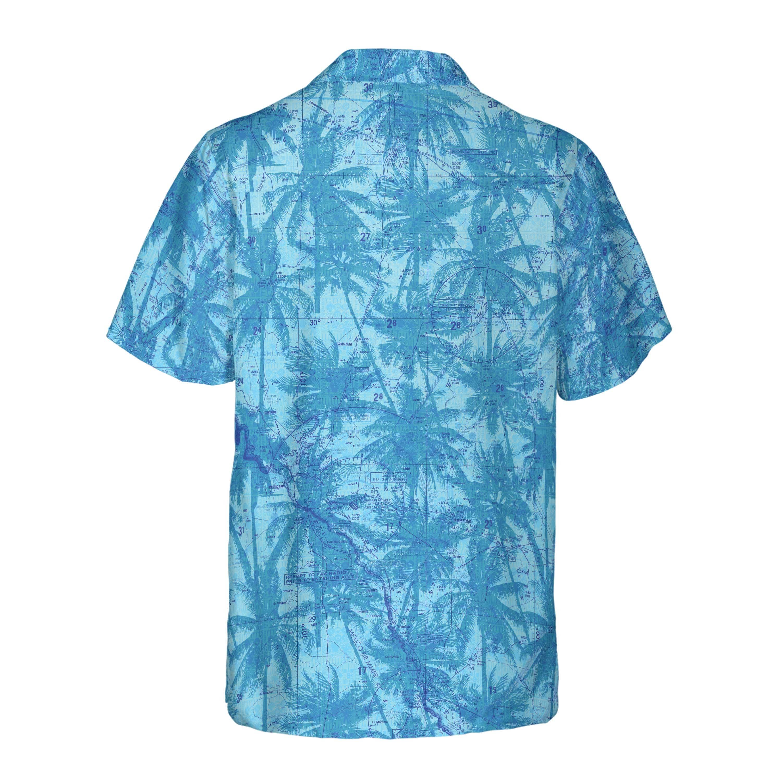 AOP Coconut Button Shirt The Austin Blue Palms Coconut Button Camp Shirt