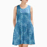 AOP Sleeveless Dress The Austin Blue Palms Sundress