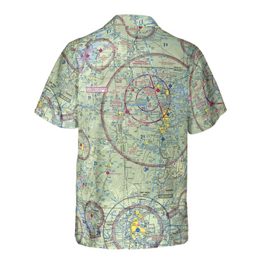 AOP Hawaiian Shirt The Bentonville Aviator VFR Pocket Camp Shirt