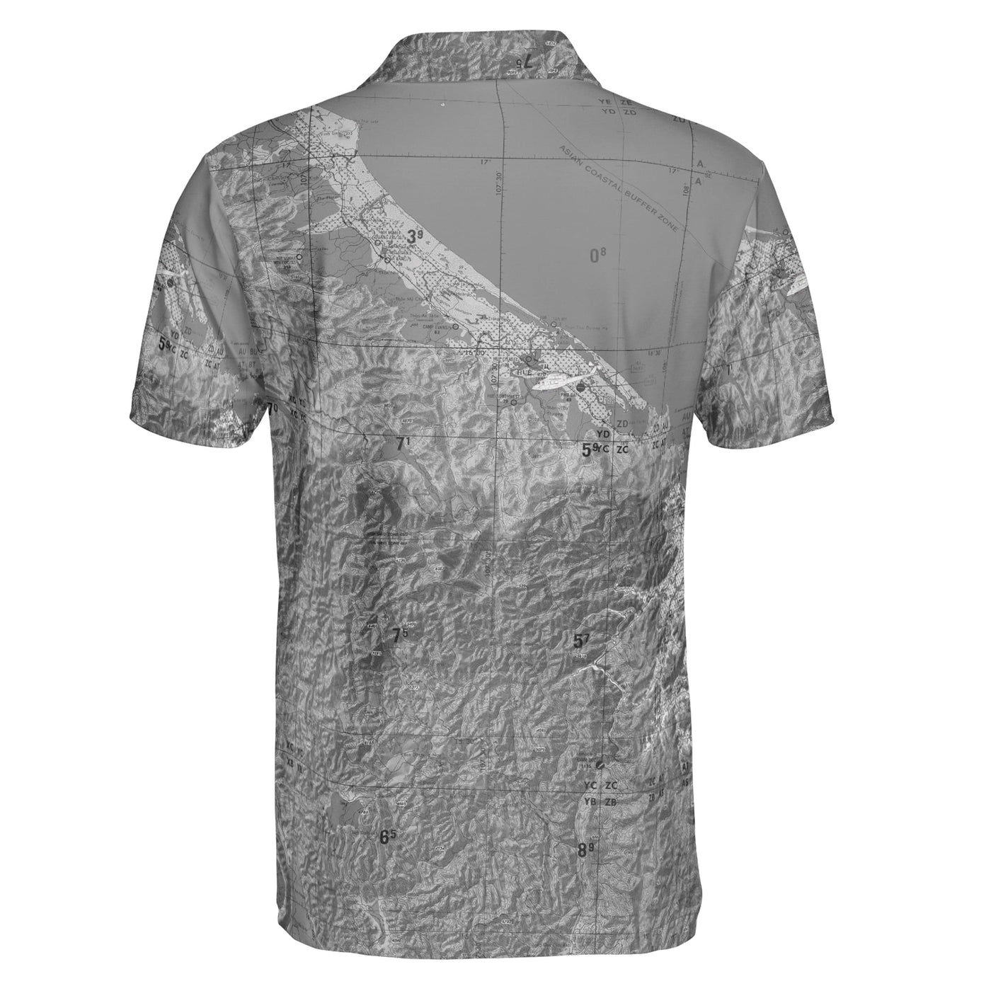 The Camp Eagle Vietnam Huey Gray Polo Shirt pilotquarters