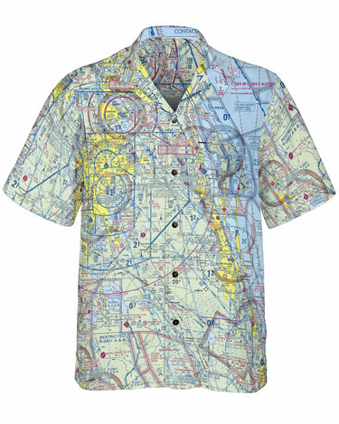 AOP Coconut Button Shirt The Canaveral VFR Aviator Coconut Button Camp Shirt