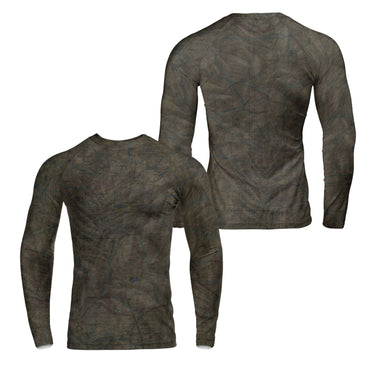 Long Sleeve Rash Guard The Cheyenne Sectional Long-Sleeve Compression Base Layer Shirt