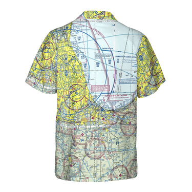 AOP Hawaiian Shirt The Chicago Aviator VFR Pocket Camp Shirt