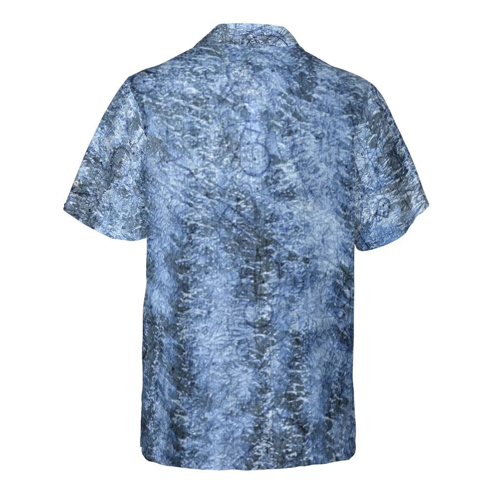 AOP Pocket Hawaiian Shirt The Coeur d'Zwainz Blue Mountain Aviator Pocket shirt
