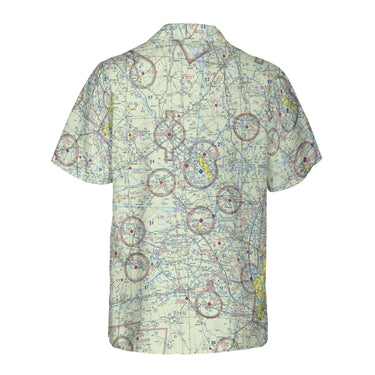 AOP Pocket Hawaiian Shirt The College Station VFR Aviator Coconut Button Camp Shirt