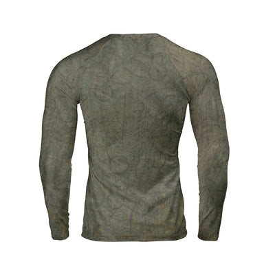 Long Sleeve Rash Guard The Dallas Sectional Long-Sleeve Compression Base Layer Shirt