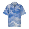 AOP Coconut Button Shirt The Early Cessna 172 Cloudy Blue Sky Coconut Button Camp Shirt