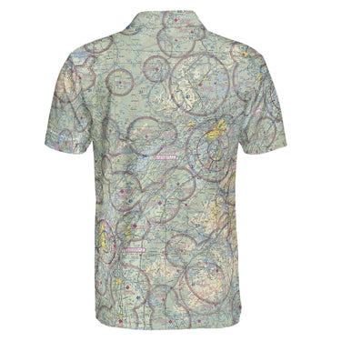AOP Polo Shirt The East Tennessee Aviator VFR Polo Shirt