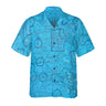 AOP Coconut Button Shirt The Enid and Vance AFB Standard Blue Aviator Coconut Button Camp Shirt