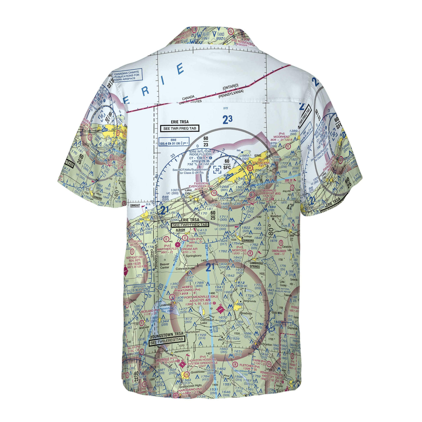AOP Coconut Button Shirt The Erie Aviator VFR Coconut Button Camp Shirt