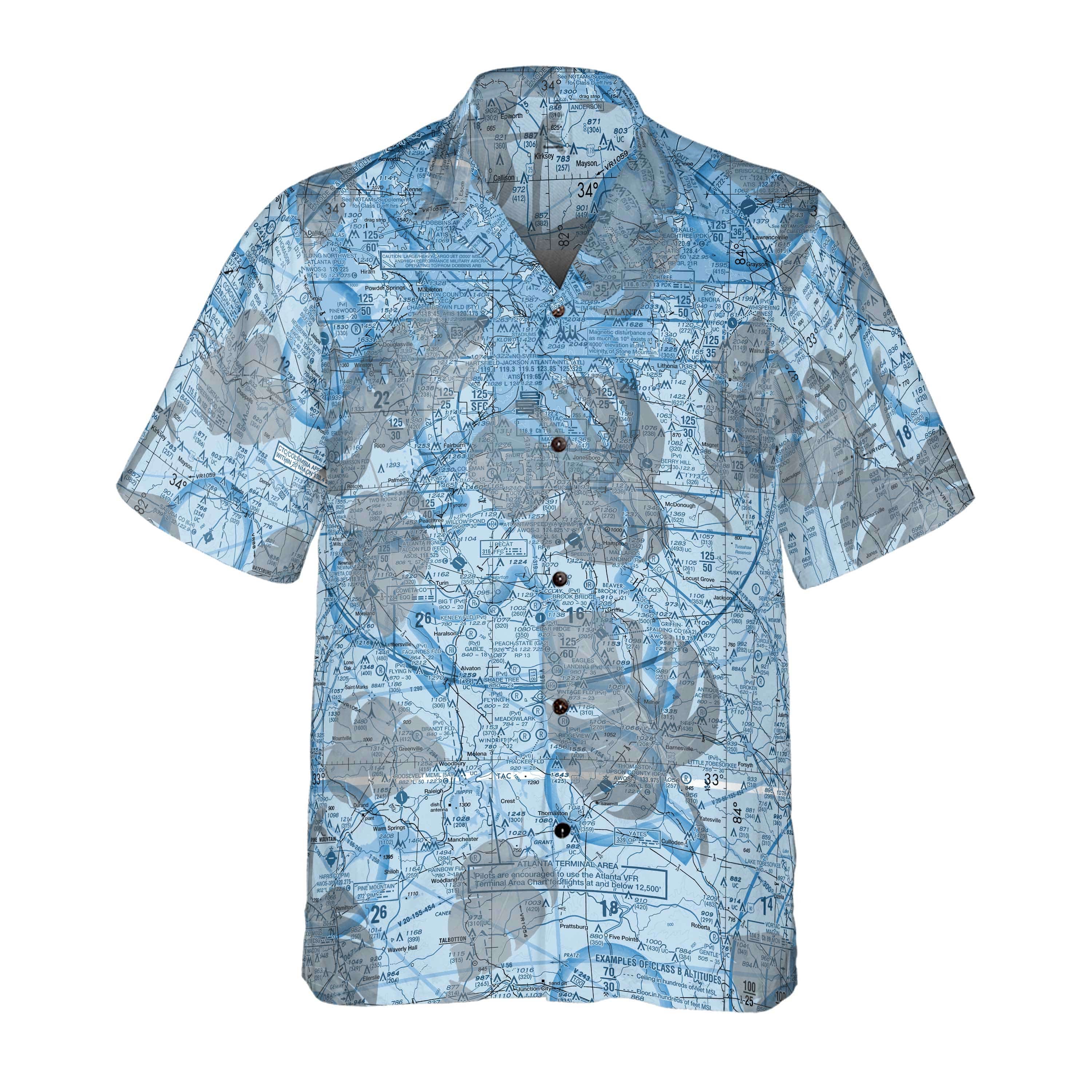AOP Custom Regular Fit Hawaii Shirt The Georgia Aviator Tropical Vibe Coconut Button Aloha Shirt