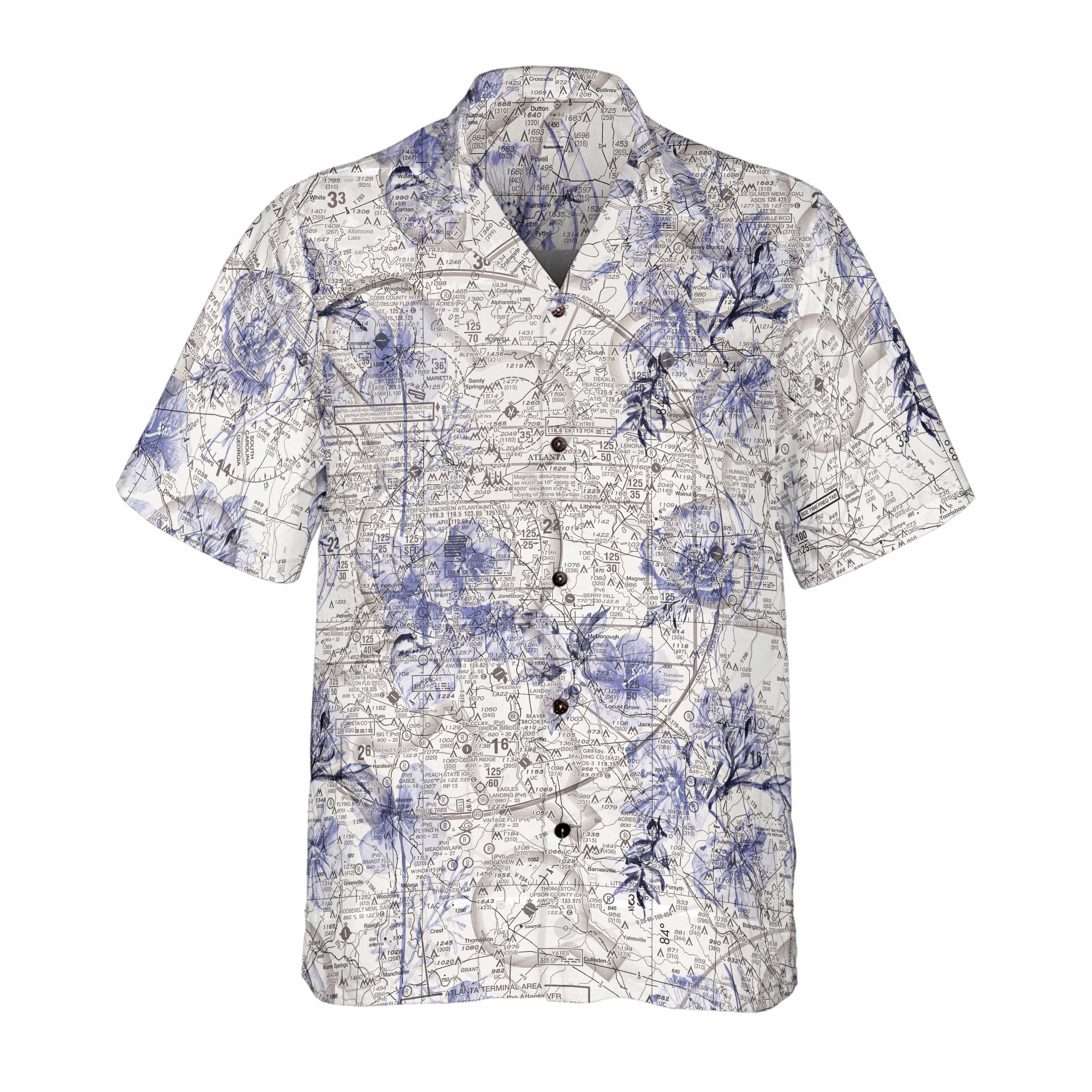 AOP Custom Regular Fit Hawaii Shirt The Georgia VFR Tropical Coconut Button Aloha Shirt