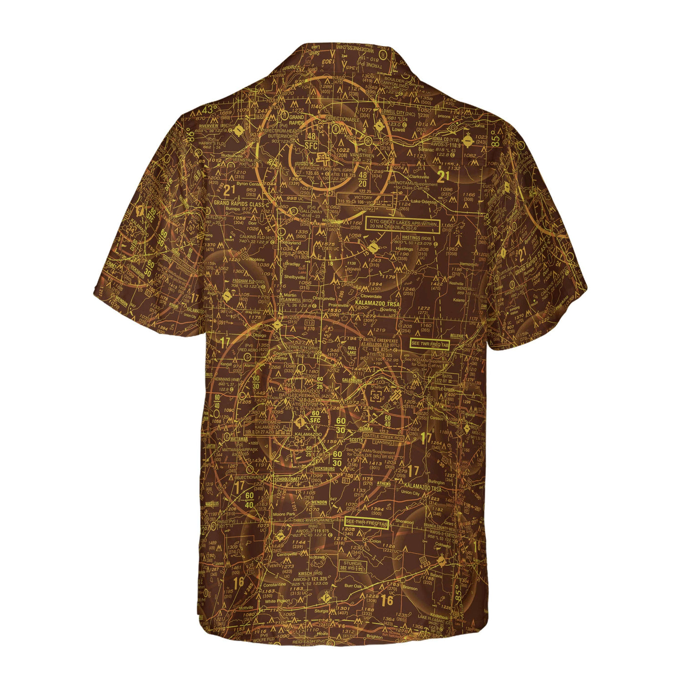 AOP Coconut Button Shirt The Golden SW Michigan VFR Coconut Button Camp Shirt
